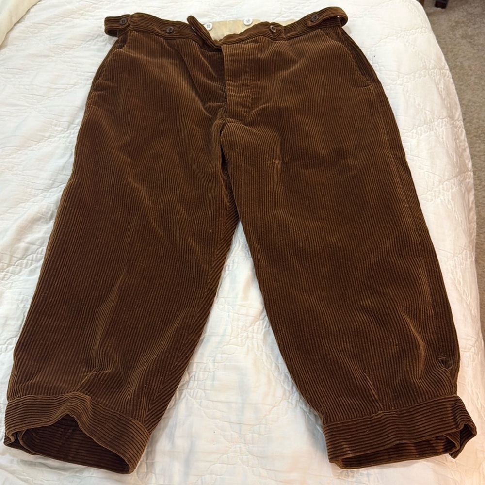 Cordings Men's Brown shooting/hunting Corduroy Pants brown euro size 36